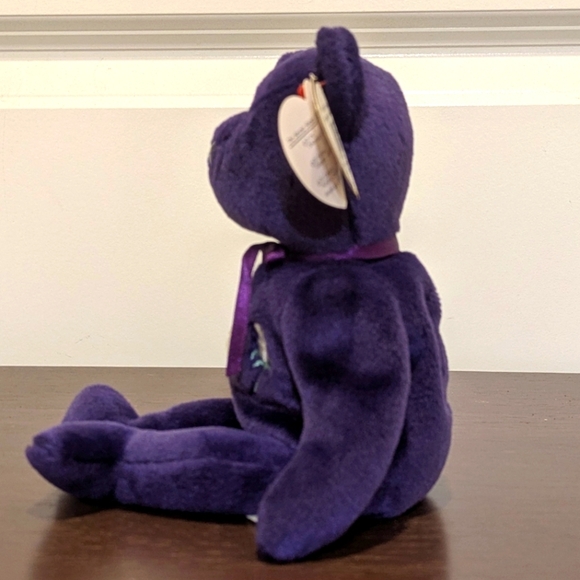 3/$30 Ty Princess Bear Beanie Baby with Bent Tag - Picture 4 of 8